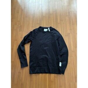 Adidas X Reigning Champ Shirt Men Small Black Textured Heavy Pullover Shirt